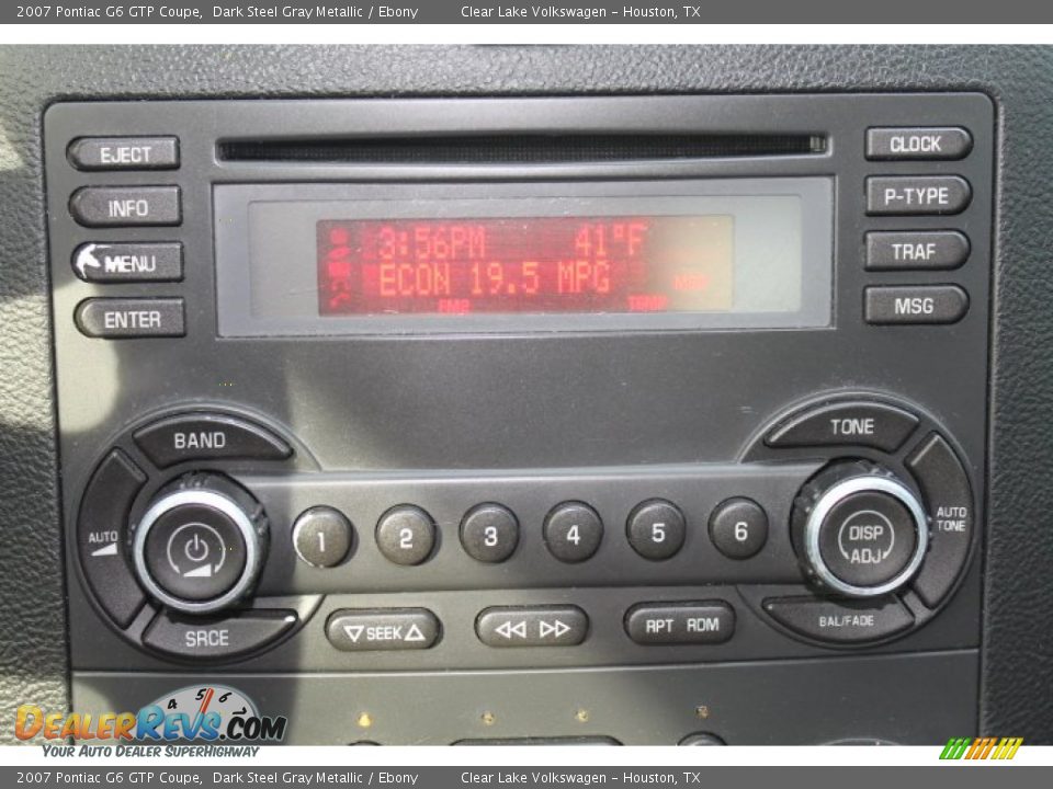 Audio System of 2007 Pontiac G6 GTP Coupe Photo #20