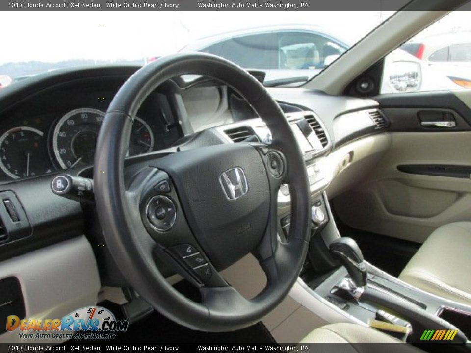 2013 Honda Accord EX-L Sedan White Orchid Pearl / Ivory Photo #9