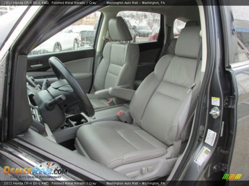 2012 Honda CR-V EX-L 4WD Polished Metal Metallic / Gray Photo #13