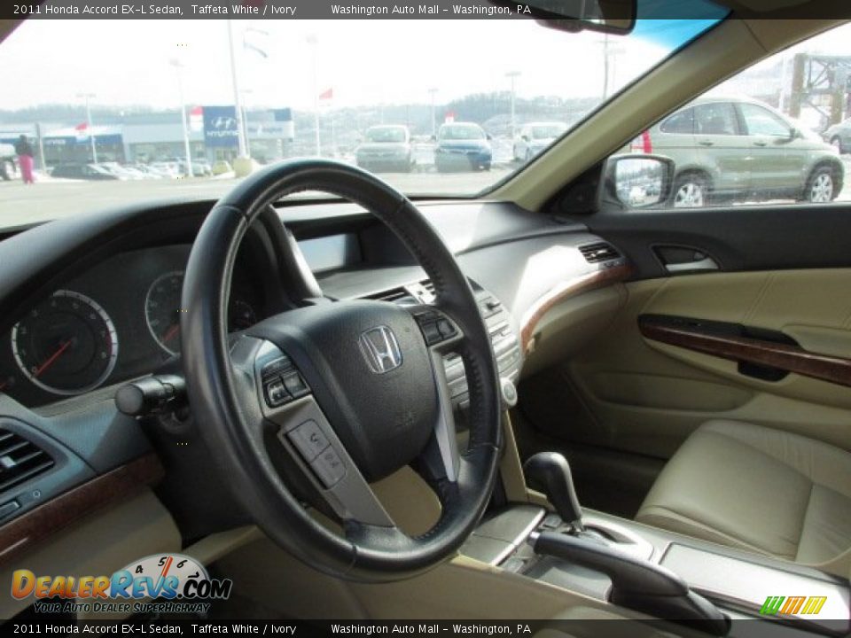 2011 Honda Accord EX-L Sedan Taffeta White / Ivory Photo #10