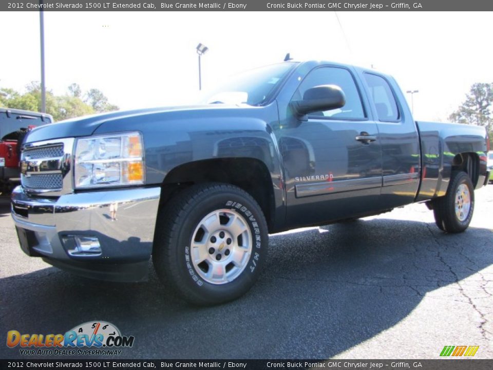 2012 Chevrolet Silverado 1500 LT Extended Cab Blue Granite Metallic / Ebony Photo #3