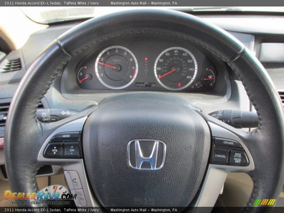 2011 Honda Accord EX-L Sedan Taffeta White / Ivory Photo #16
