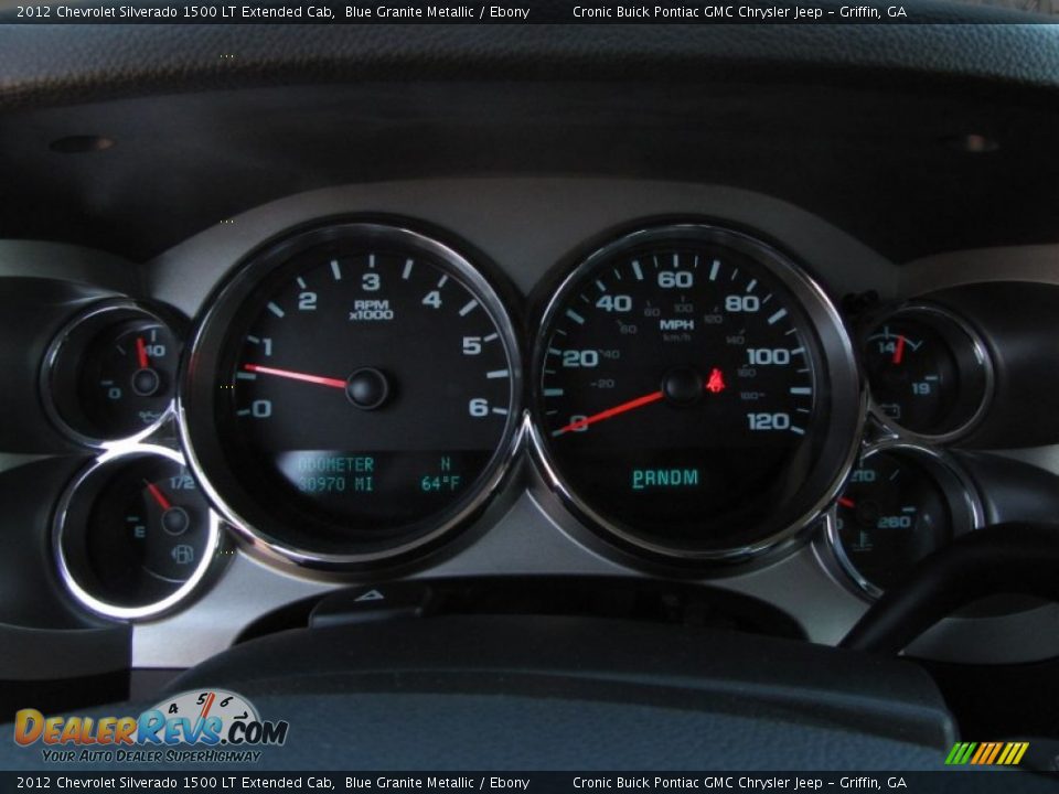 2012 Chevrolet Silverado 1500 LT Extended Cab Blue Granite Metallic / Ebony Photo #20