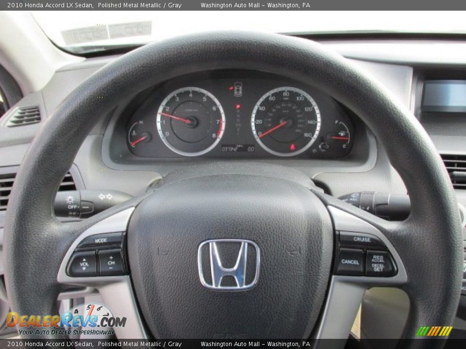 2010 Honda Accord LX Sedan Polished Metal Metallic / Gray Photo #16
