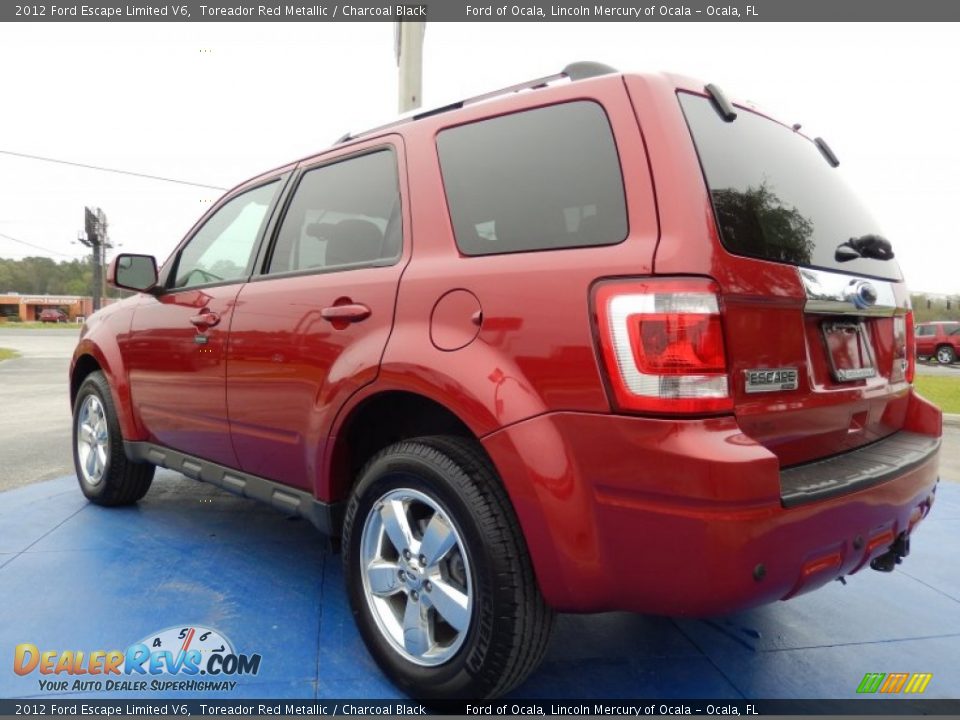 2012 Ford Escape Limited V6 Toreador Red Metallic / Charcoal Black Photo #3