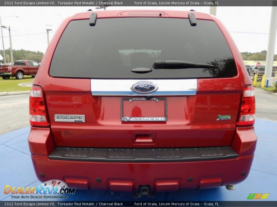 2012 Ford Escape Limited V6 Toreador Red Metallic / Charcoal Black Photo #4