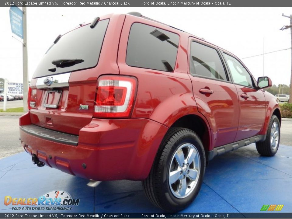 2012 Ford Escape Limited V6 Toreador Red Metallic / Charcoal Black Photo #5