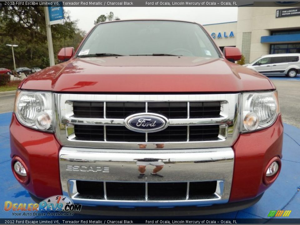 2012 Ford Escape Limited V6 Toreador Red Metallic / Charcoal Black Photo #8