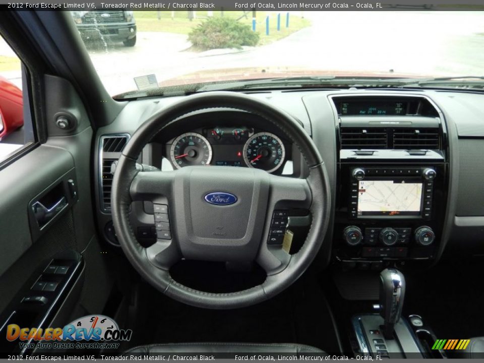 2012 Ford Escape Limited V6 Toreador Red Metallic / Charcoal Black Photo #21