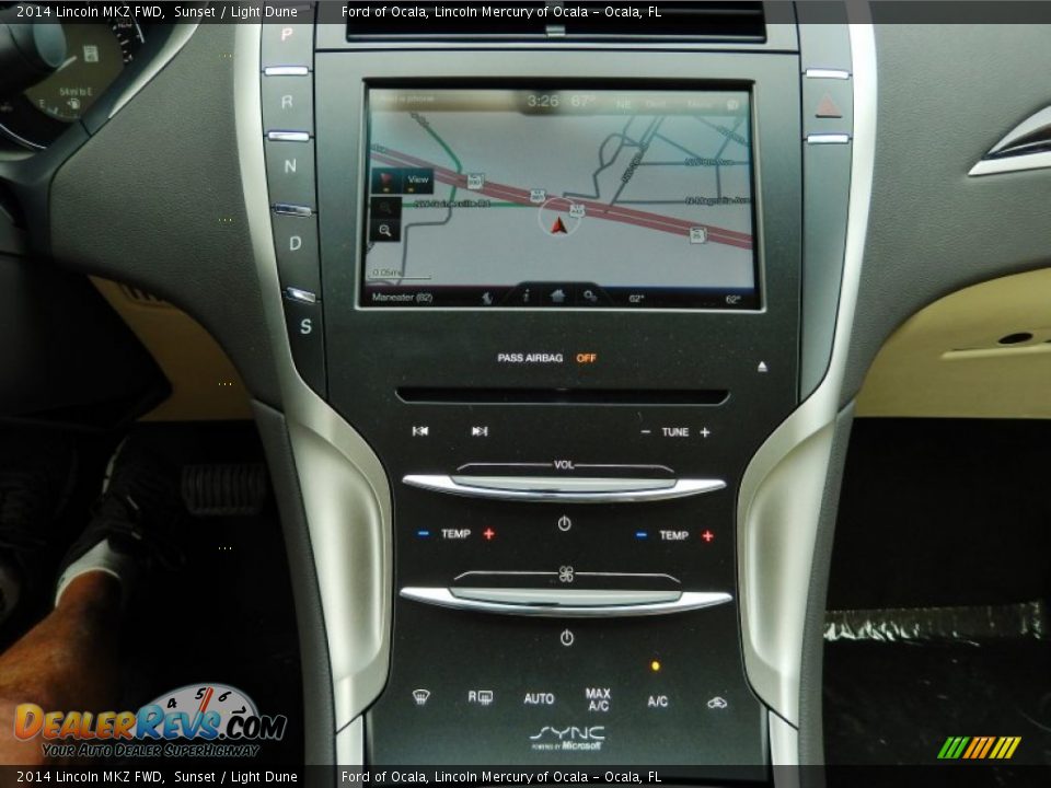 2014 Lincoln MKZ FWD Sunset / Light Dune Photo #11