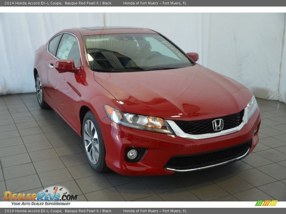 2014 Honda Accord EX-L Coupe Basque Red Pearl II / Black Photo #1