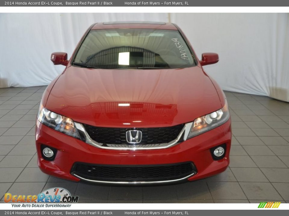 2014 Honda Accord EX-L Coupe Basque Red Pearl II / Black Photo #2