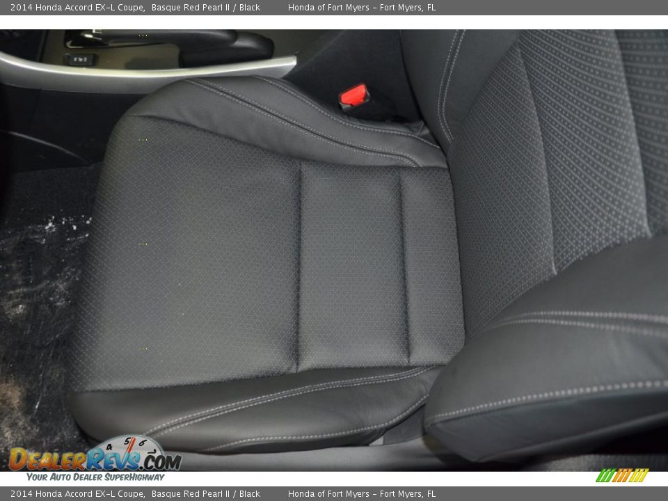 2014 Honda Accord EX-L Coupe Basque Red Pearl II / Black Photo #12