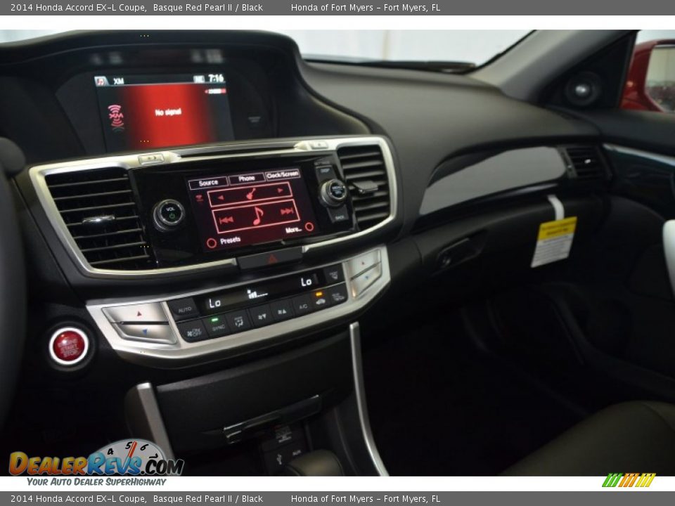 2014 Honda Accord EX-L Coupe Basque Red Pearl II / Black Photo #13