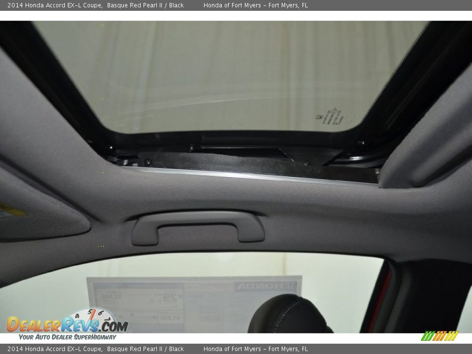 2014 Honda Accord EX-L Coupe Basque Red Pearl II / Black Photo #14