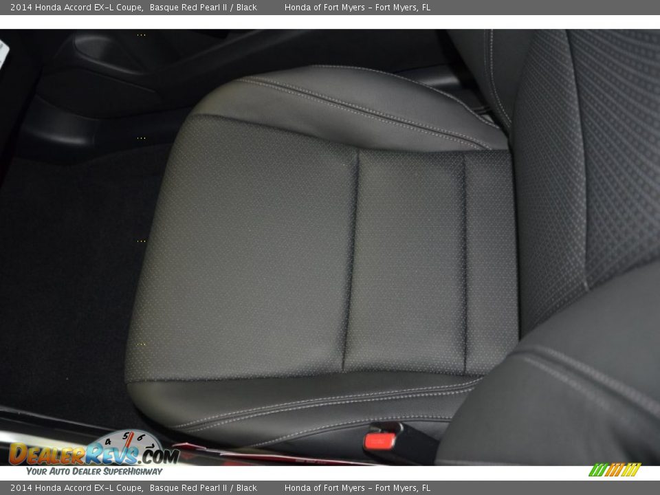 2014 Honda Accord EX-L Coupe Basque Red Pearl II / Black Photo #15