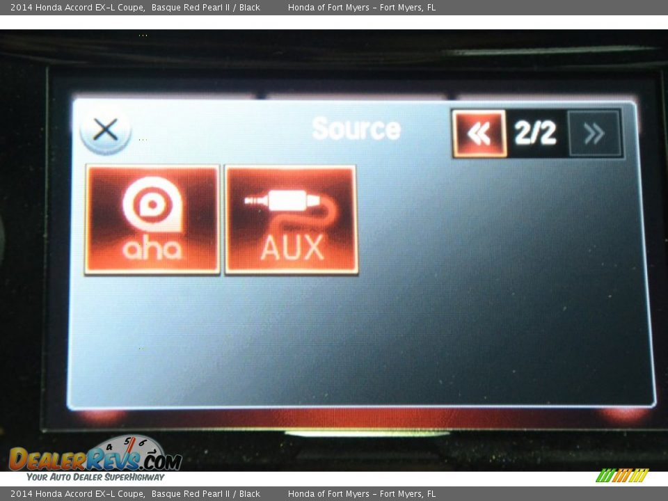 2014 Honda Accord EX-L Coupe Basque Red Pearl II / Black Photo #18