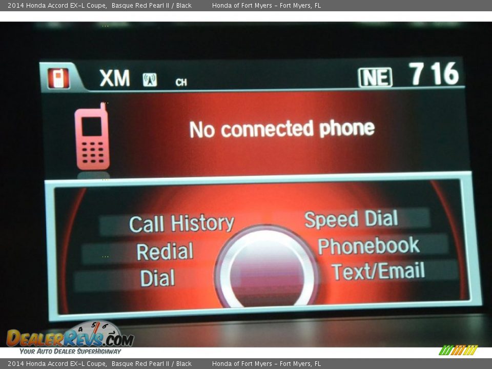 2014 Honda Accord EX-L Coupe Basque Red Pearl II / Black Photo #19