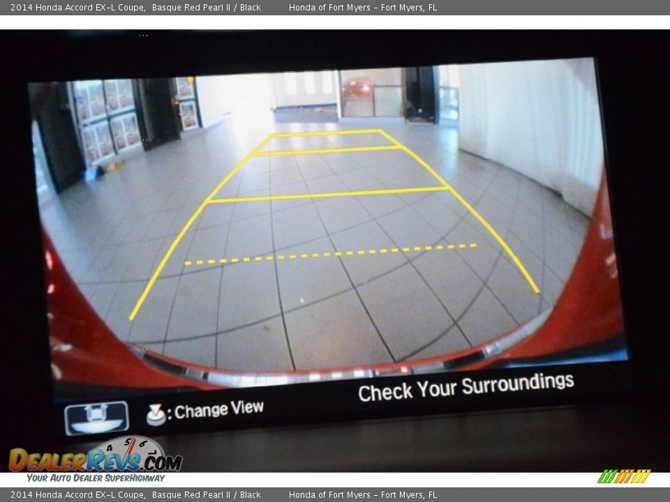 2014 Honda Accord EX-L Coupe Basque Red Pearl II / Black Photo #21