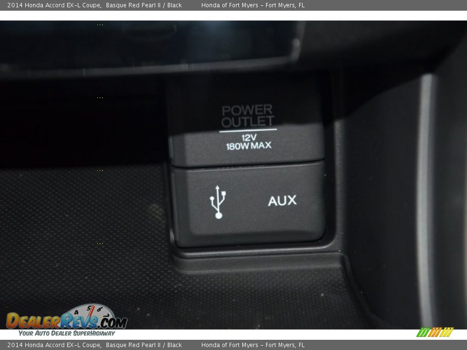 2014 Honda Accord EX-L Coupe Basque Red Pearl II / Black Photo #22