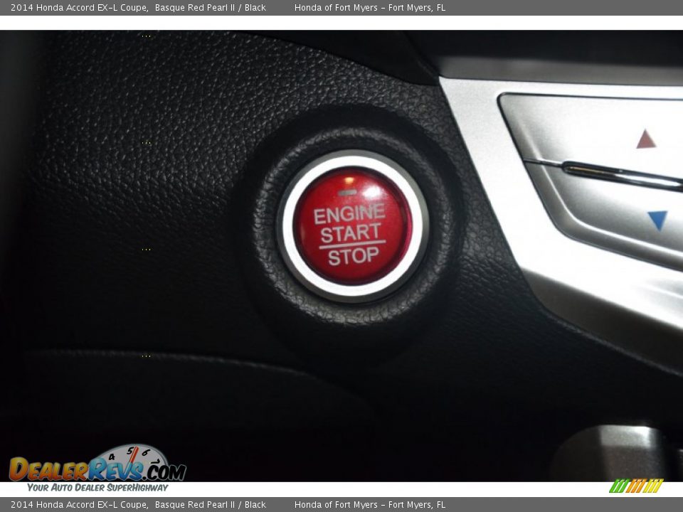 2014 Honda Accord EX-L Coupe Basque Red Pearl II / Black Photo #24
