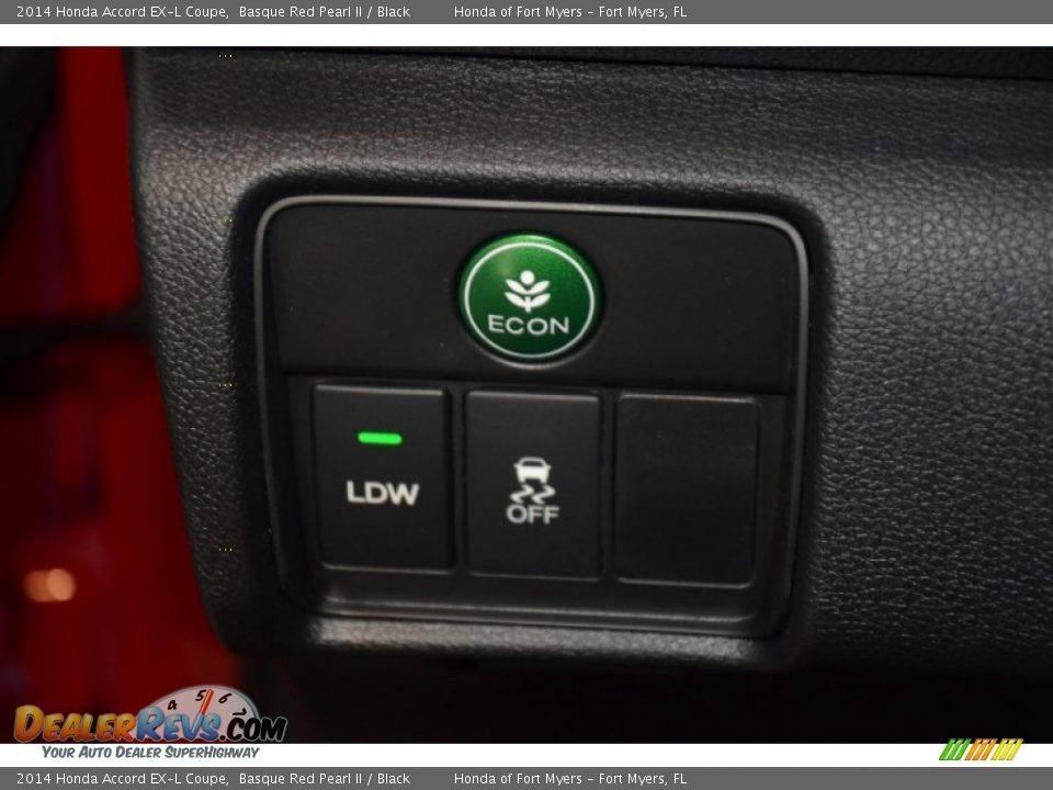 2014 Honda Accord EX-L Coupe Basque Red Pearl II / Black Photo #29