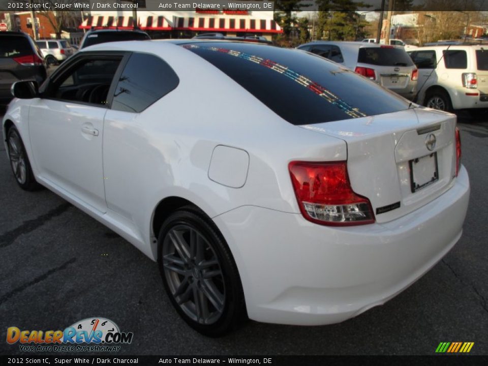 2012 Scion tC Super White / Dark Charcoal Photo #4