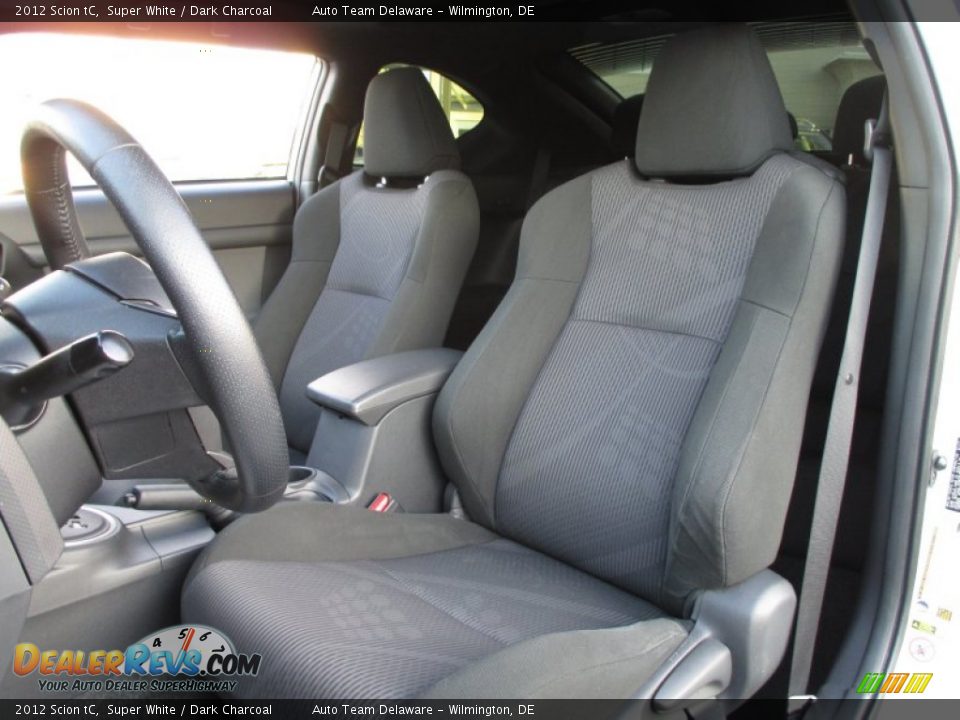 2012 Scion tC Super White / Dark Charcoal Photo #10