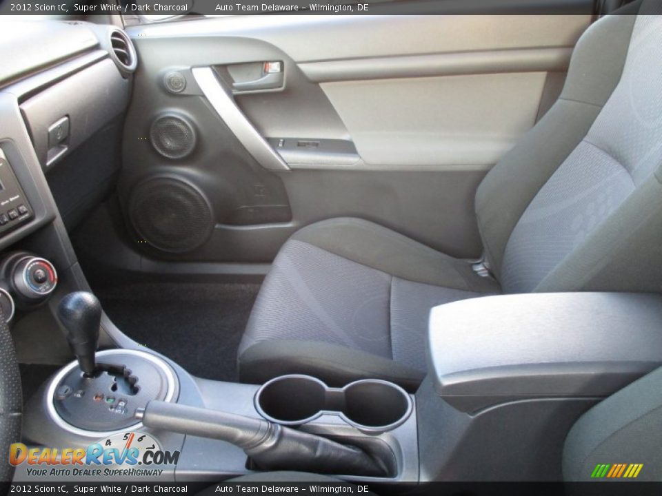 2012 Scion tC Super White / Dark Charcoal Photo #15