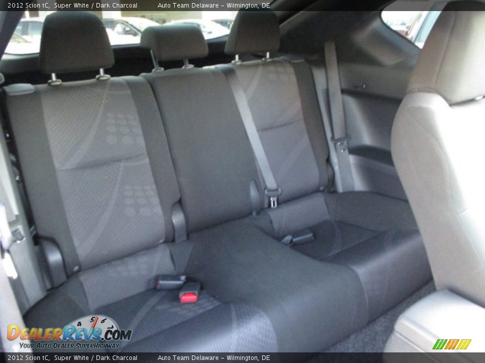 2012 Scion tC Super White / Dark Charcoal Photo #18