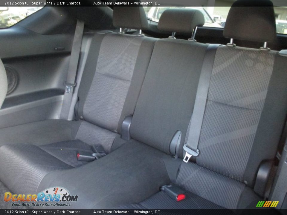 2012 Scion tC Super White / Dark Charcoal Photo #20