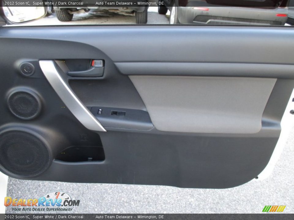 2012 Scion tC Super White / Dark Charcoal Photo #23