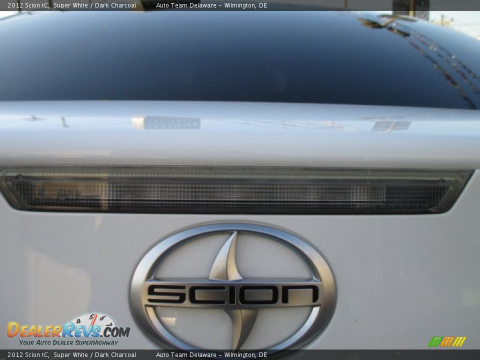 2012 Scion tC Super White / Dark Charcoal Photo #28