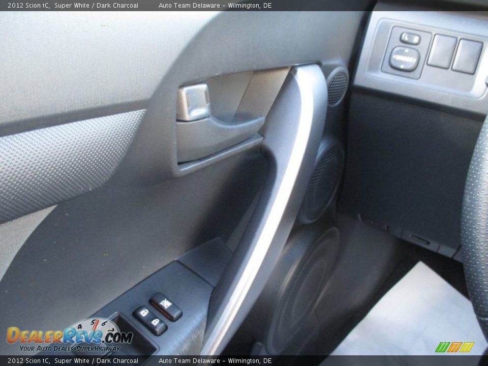 2012 Scion tC Super White / Dark Charcoal Photo #30