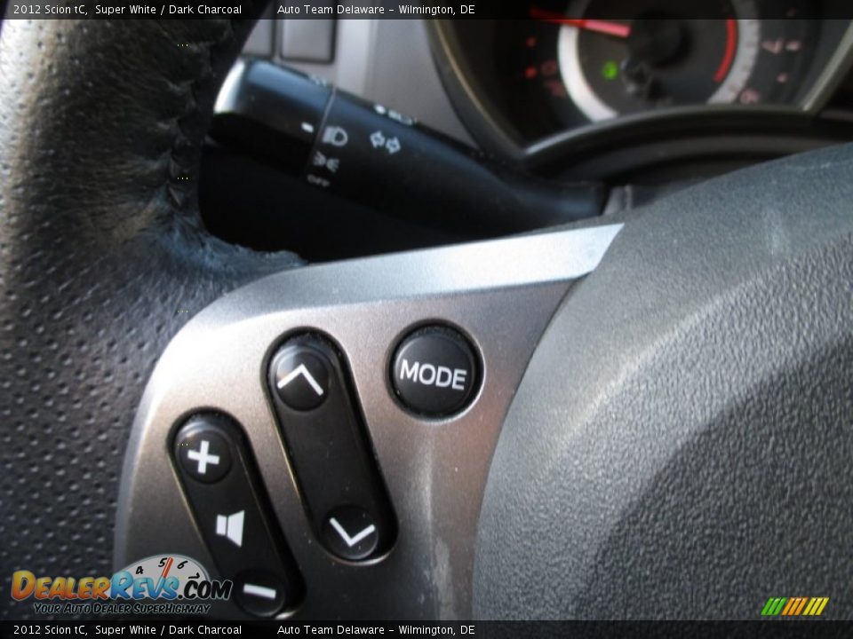 2012 Scion tC Super White / Dark Charcoal Photo #31