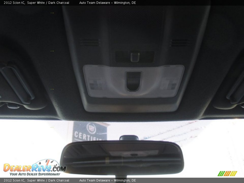 2012 Scion tC Super White / Dark Charcoal Photo #32