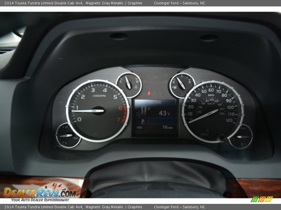 2014 Toyota Tundra Limited Double Cab 4x4 Magnetic Gray Metallic / Graphite Photo #25