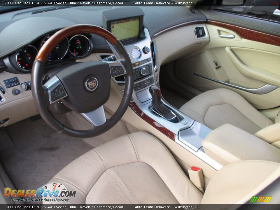 2011 Cadillac CTS 4 3.6 AWD Sedan Black Raven / Cashmere/Cocoa Photo #11