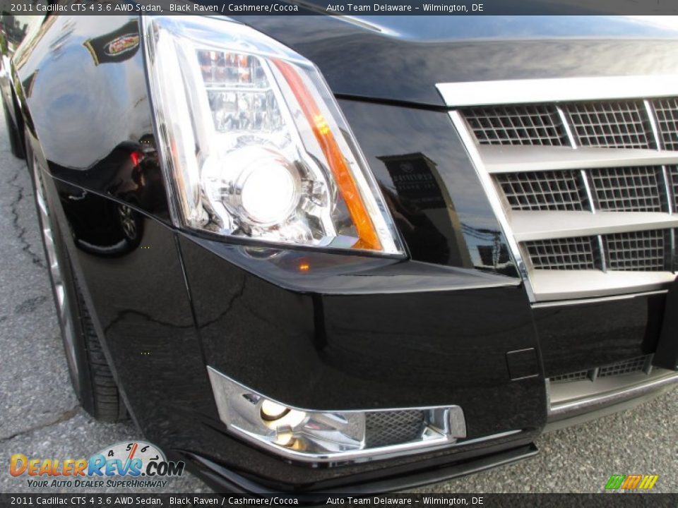 2011 Cadillac CTS 4 3.6 AWD Sedan Black Raven / Cashmere/Cocoa Photo #22