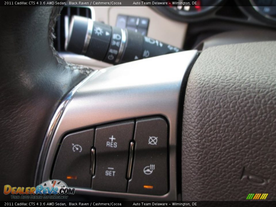 2011 Cadillac CTS 4 3.6 AWD Sedan Black Raven / Cashmere/Cocoa Photo #34
