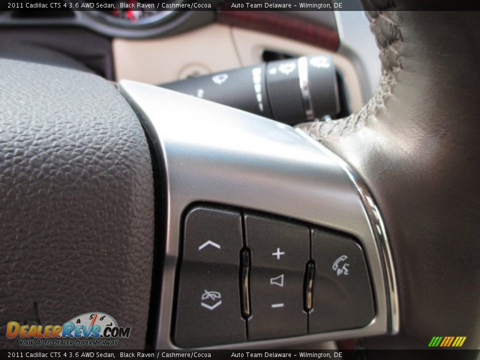 2011 Cadillac CTS 4 3.6 AWD Sedan Black Raven / Cashmere/Cocoa Photo #35