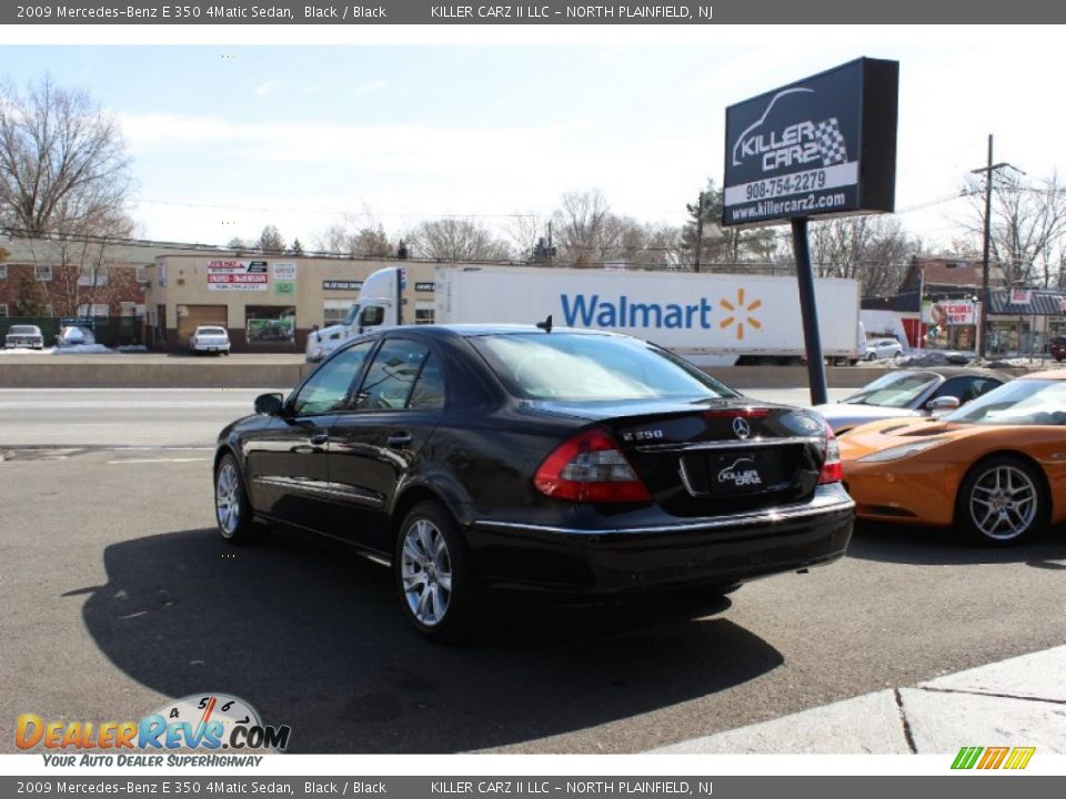 2009 Mercedes-Benz E 350 4Matic Sedan Black / Black Photo #5