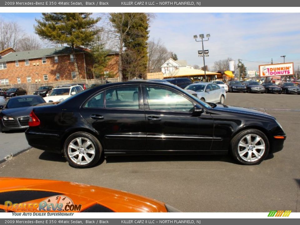 2009 Mercedes-Benz E 350 4Matic Sedan Black / Black Photo #10