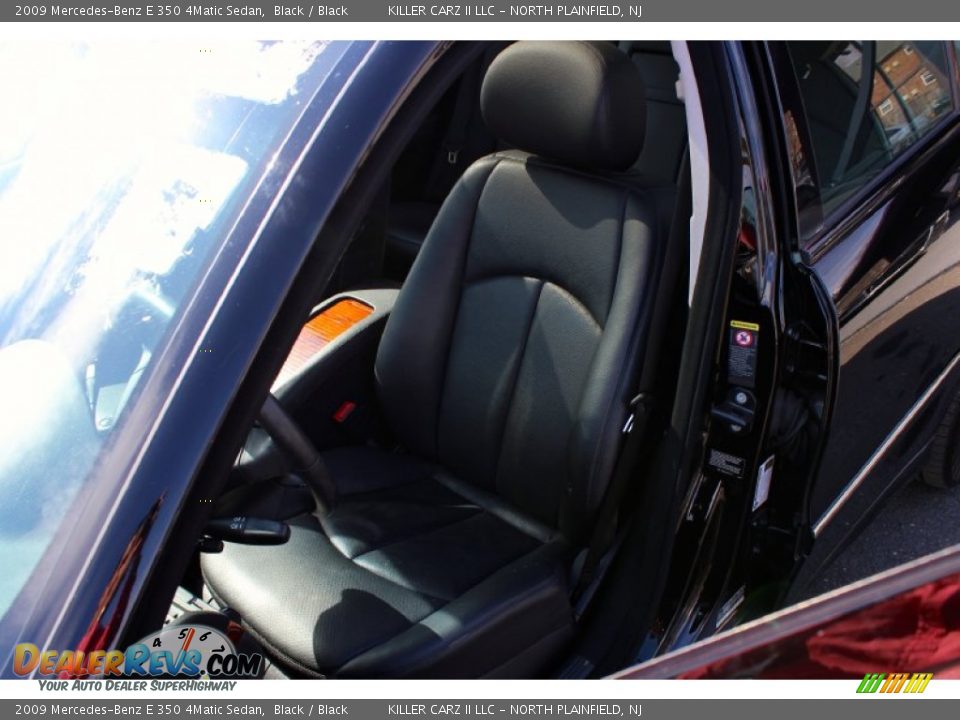 2009 Mercedes-Benz E 350 4Matic Sedan Black / Black Photo #12