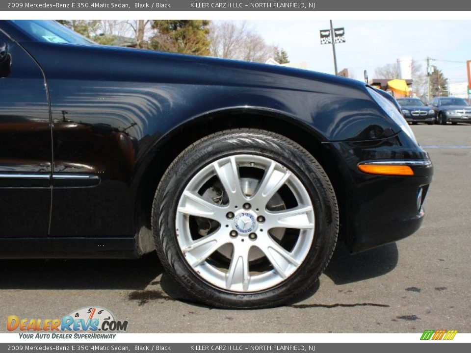 2009 Mercedes-Benz E 350 4Matic Sedan Black / Black Photo #30