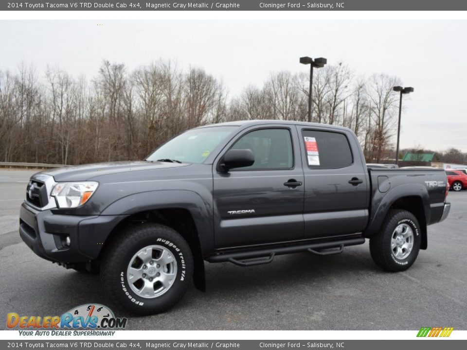 2014 Toyota Tacoma V6 TRD Double Cab 4x4 Magnetic Gray Metallic / Graphite Photo #3