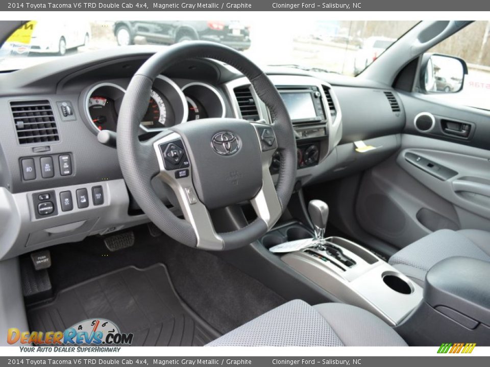 2014 Toyota Tacoma V6 TRD Double Cab 4x4 Magnetic Gray Metallic / Graphite Photo #7