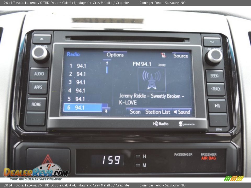 2014 Toyota Tacoma V6 TRD Double Cab 4x4 Magnetic Gray Metallic / Graphite Photo #13