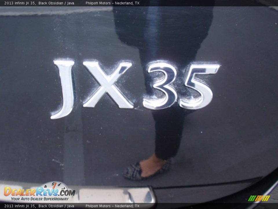 2013 Infiniti JX 35 Black Obsidian / Java Photo #17