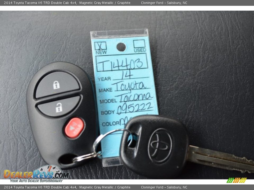 2014 Toyota Tacoma V6 TRD Double Cab 4x4 Magnetic Gray Metallic / Graphite Photo #24
